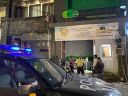 Pawas Ipda Darmaya Pimpin Blue Light Patrol Sambangi Kantor Pegadaian Kerobokan