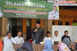 3.974 Keluarga Penerima Manfaat Kecamatan Sukodono Dapat Bantuan Pangan