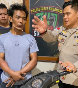 Polsek Simokerto Tangkap Pencuri Motor Berikan Tips Agar Terhindar dari Curanmor