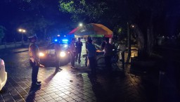 Blue Light Patrol Satuan Lalu Lintas Sambangi Taman Ayun