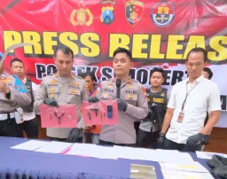 Polsek Simokerto Berhasil Bekuk Pencuri 33 Motor di Surabaya 