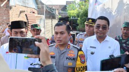 Polres Nganjuk Gelar Program Bedah Rumah dalam rangka HUT Bhayangkara Ke 78