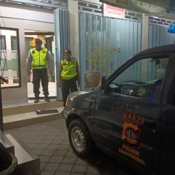 Guna Meniadakan Kejahatan Perbankan, Blue Light Patrol Polsek Abiansemal Sambangi BPD Mambal