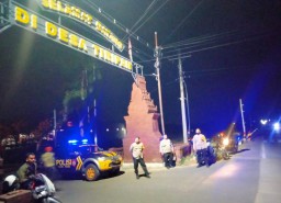 Polres Nganjuk Gelar patroli Skala Besar Fokus Pengamanan Malam Takbiran Idul Adha 2024