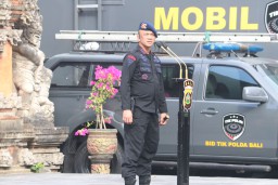 Polda Bali Gelar Apel OMB Tahap Penetapan Hasil Pemilu