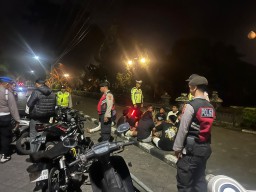 Pawas AKP I Gusti Ketut Sukerata Pimpin Blue Light Patrol Antisipasi Kriminalitas