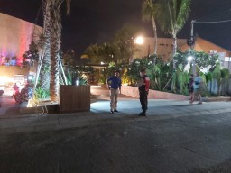 Samapta Polsek Kuta Utara Blue Light Patrol Sasar Sepanjang Jalan Subak Sari Tibubeneng