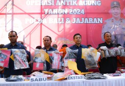 Ops Antik Agung, Polda Bali Sita 4 Kg Ganja, 2 Kg Sabu dan Ribuan Ekstasi