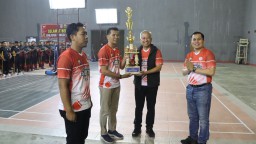 Turnamen Bulu Tangkis Kapolres Nganjuk Cup 2024 Dalam Rangka HUT Bhayangkara ke-78 Resmi Dibuka, 64 Pasangan Ganda Pria Siap Berebut Juara