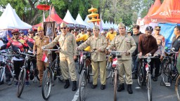Kapolres Nganjuk, Ajak Masyarakat Mempererat Silaturahmi Dengan Gowes Hari Bhayangkara ke 78