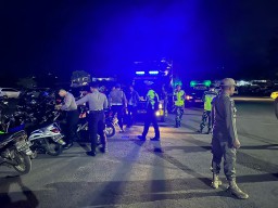 Jelang 1 Muharam Polres Tulungagung Bersama Tiga Pilar Gelar Patroli Skala Besar