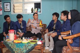 Kelompok KKN Mahasiswa IPB Apresiasi Polres Batu Atas Program Jumat Curhat Door to door