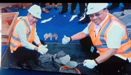 Peletakan Baru Pertama Pembangunan Gedung Kantor Pertahanan II Surabaya