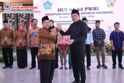 Hadiri Peringatan HUT Ke-62 PWRI, Plt Bupati Subandi Harapkan PWRI Terus Bersinergi Mengawal Kemajuan Sidoarjo