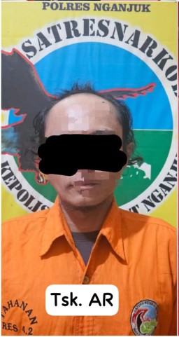 Polres Nganjuk Tangkap Pengedar Sabu di Kelurahan Ploso: Sabu 0,66 Gram Disita