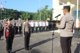 Apel Jam Pimpinan, Kapolres Bandara Ngurah Rai Ingatkan Beberapa Hal Kepada Anggotanya
