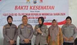 Hari Jadi Ke-76 Polwan Polresta Sidoarjo Bersama Si Dokkes Mengadakan Pemeriksaan Dan Bakti Sosial Bagi Difabel