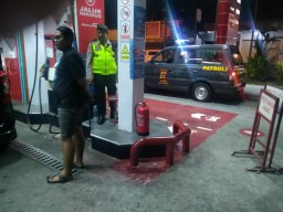 Patroli Rutin Objek Vital, Blue Light Patrol Polsek Abiansemal Sambangi SPBU