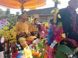 Masyarakat Desa Domas Menggelar Karnaval Meriahkan HUT Ke - 69 Kemerdekaan Republik Indonesia