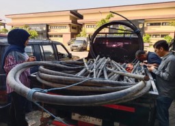 Pelaku Residivis Pencurian Kabel Bawah Tanah Milik Telkom di Krembung Berhasil Diringkus Polisi
