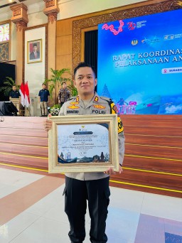 Polres Nganjuk Raih Peringkat Pertama Kinerja Pelaksanaan Anggaran Terbaik Semester 1 tahun 2024