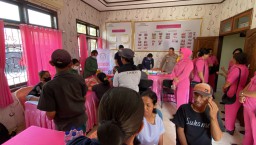 Sambut HKGB - 72 Bhayangkari Cabang Badung Adakan Bhakti Sosial dan Bakti Kesehatan
