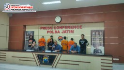 Jatanras Polda Jatim Ungkap Kasus Pencurian dan Penadah Baterai Tower di Madura dan Banyuwangi