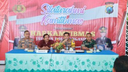 Kapolres Nganjuk Gelar Silaturahmi Kamtibmas, Upaya Cooling System dan Pupuk Sinergisitas Jelang Pilkada Serentak 2024