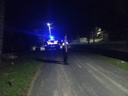 Susuri Jalur Tengah Polsek Petang Tingkatkan Blue Light Patrol