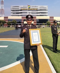AIPDA Slamet Wiyono Harumkan Nama Polres Nganjuk, Sabet Juara Tiga dalam Kejuaraan Nasional Karate Piala Kapolri Cup 2024