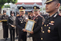Upacara Hari Kesakitan Pancasila Tahun 2024 di Polrestabes Surabaya