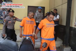 Polresta Sidoarjo Amankan Dua Orang Pria Pemilik Senpi Ilegal