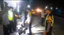 Polres Nganjuk Gelar Patroli Skala Besar, Ciptakan Kamtibmas Hingga Pelosok Desa