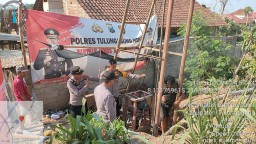 Lagi, Polres Tulungagung Bangun Sumur Dalam Untuk Warga
