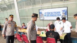 Polres Nganjuk Gelar Tes Urin Acak Sopir Angkutan Umum dan Bus, Upaya Preventif Jaga Keselamatan Penumpang