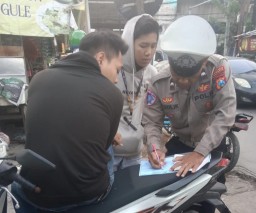Unit Lantas Polsek Tegalsari Gelar Operasi Zebra Semeru 2024
