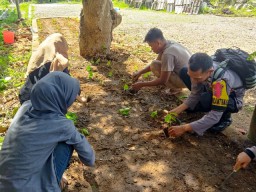 Wujudkan Program Astacita, Polres Bangkalan Gandeng Saka Bhayangkara Garap “Kebun Mini” Memandirikan Ketahanan Pekarangan