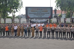 Antisipasi Bencana Hidrometeorologi, Polrestabes Surabaya Gelar Apel Kesiapsiagaan