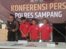 Berbekal Rekaman CCTV Korban, Resmob Sampang Dapat Mengungkap 11 TKP dan Menangkap 3 Tersangka Kasus  Curanmor dalam Kurun Waktu 5 hari