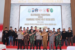 Polres Blitar Bersama Forkompimda dan Perguruan Pencak Silat Blitar Raya Gelar Silaturahmi Cooling System Pilkada