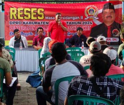 Mujid Riduan  dari  Fraksi PDI-P Gelar Reses Masa Sidang ll Tahun 2024