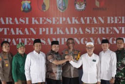 Polda Jatim Panggil Paslon Jimad Sakteh dan Mandat, Kedua Paslon Sepakat Menjalankan Pilkada Sampang Aman dan Damai