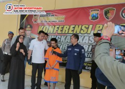 Satreskrim Polresta Sidoarjo Ungkap Kasus Pembunuhan di Waru, Seorang Anak yang Tega Habisi Ibu Kandungnya