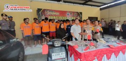 Polresta Sidoarjo Ungkap 53 Kasus Tindak Pidana Perjudian Online, 56 Tersangka di Amankan