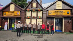Wahana Rumah Coklat, Posyan Operasi Lilin Semeru 2024 Polres Jombang Siap Layanani Masyarakat