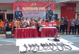 Polres Bangkalan Gelar Pers Rilis Dipenghujung Akhir Tahun
