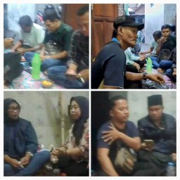 Wujud Kepedulian: Direktur Utama Umar Hayat dari Media Jatiminvestigasinews.id dan Staf Jajaran Redaksi Jenguk Sabairi, Sedang Kena Musibah