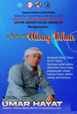 Selamat HUT ke- 47 Tahun Pimpinan Direktur Utama Jatiminvestigasinews.id, Semoga Selalu Menjadi Terbaik