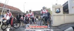 Kapolres Sampang Gowes Bareng Personil dan Polsek Jajaran