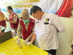 Polres Nganjuk Gelar Rikkes dan Deteksi Dini Penyalahgunaan Narkoba bagi Anggota Polri dan ASN